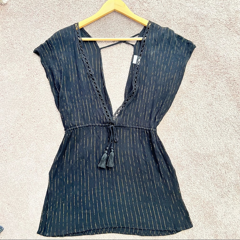 Xhilaration Swim CoverUp Black Size S